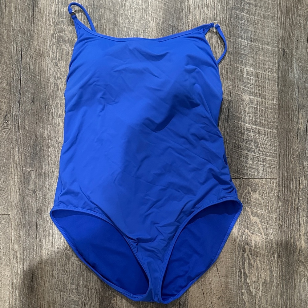 Athleta Women's Vibrant Blue One-Piece Swimsuit - Picture 1 of 3